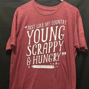 Hamilton "Just Like My Country" unisex tshirt, XL